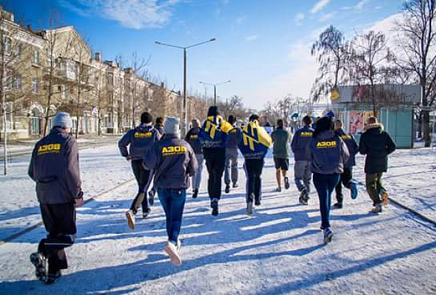 Громадянський корпус "Азов" провів у Бердянську святковий забіг - фото 2