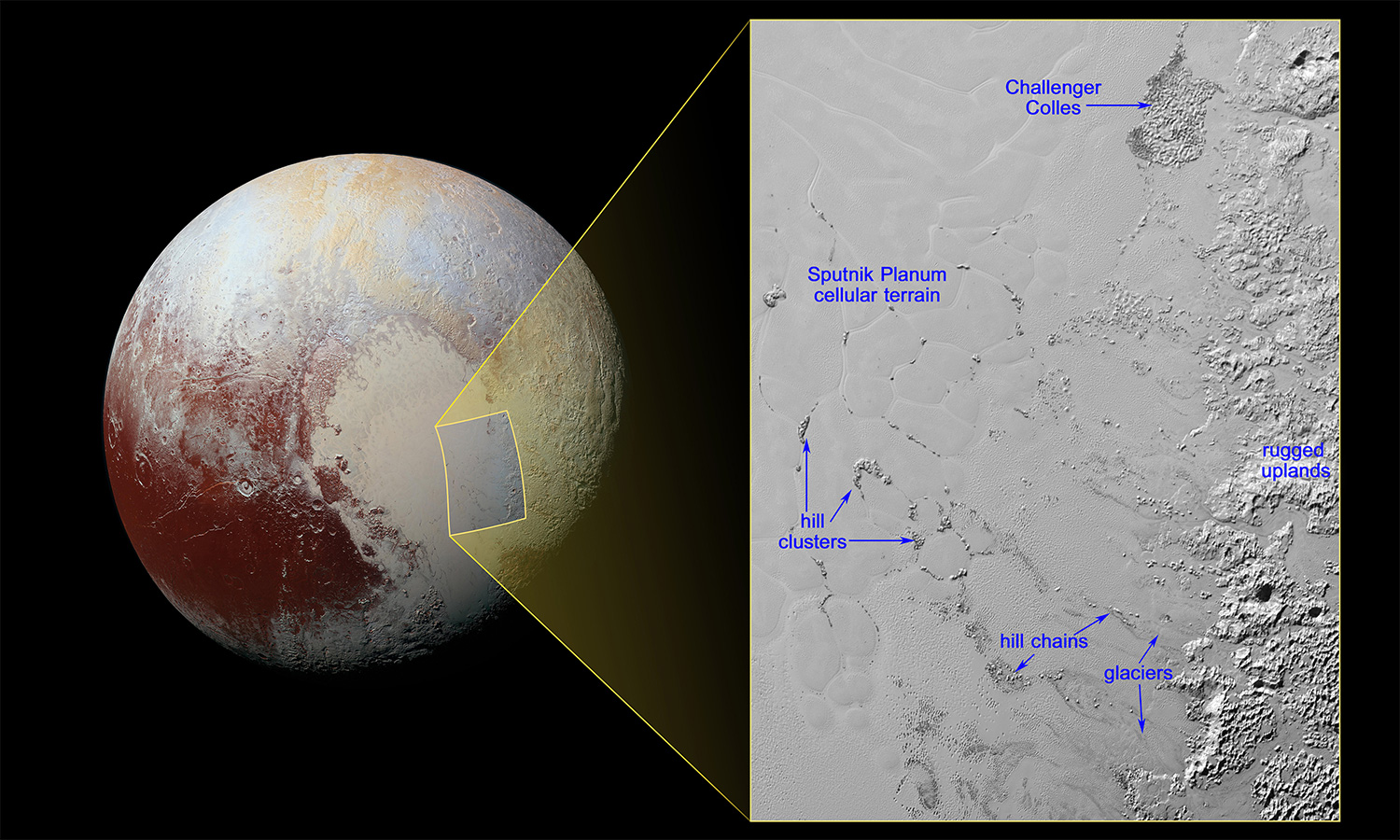 NASA показало знімок айсбергів Плутона - фото 1