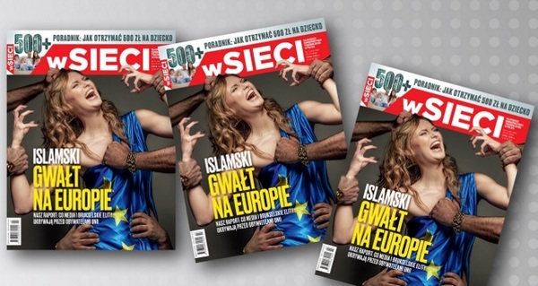 Польський журнал показав, як мігранти гвалтують Європу - фото 1