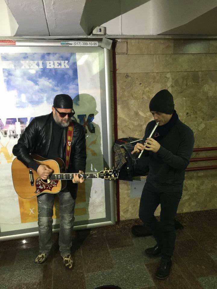 Гребенщиков влаштував концерт в мінському метро - фото 1
