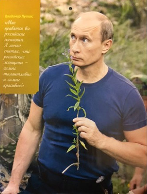 На Росії "склепали" календар з фотографіями Путіна - фото 5