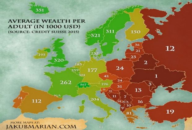  Україна - найбідніша країна Європи, - рейтинг швейцарського банку - фото 1