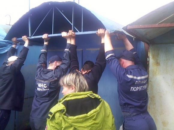 На Вінниччині рятувальники діставали з-під кіоску новонароджених цуценят - фото 1