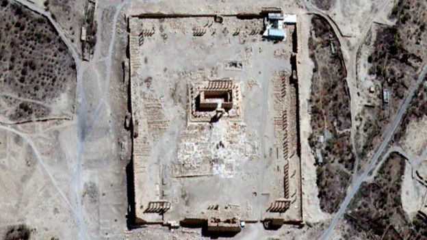 В ООН показали супутникові знімки знищеного терористами храму у Пальмірі - фото 2