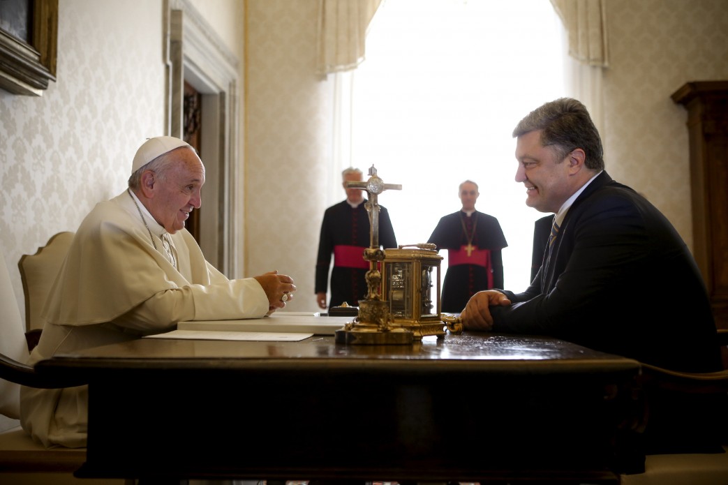 Як Порошенко зустрічався з Папою  - фото 1