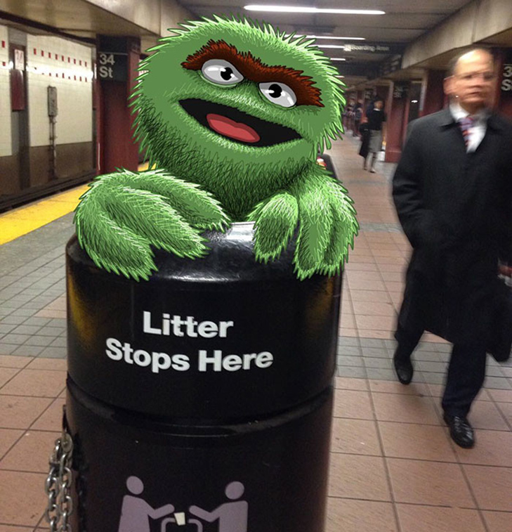 Як художник з Нью-Йорку нацьковує монстрів на пасажирів метро - фото 28