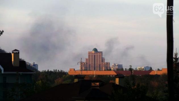 У Донецьку спалахнув військовий склад терористів  - фото 1
