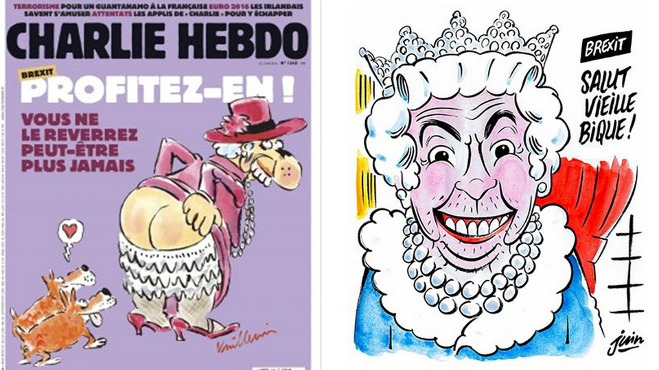 Charlie Hebdo опублікував карикатури про вихід Британії з Євросоюзу - фото 1