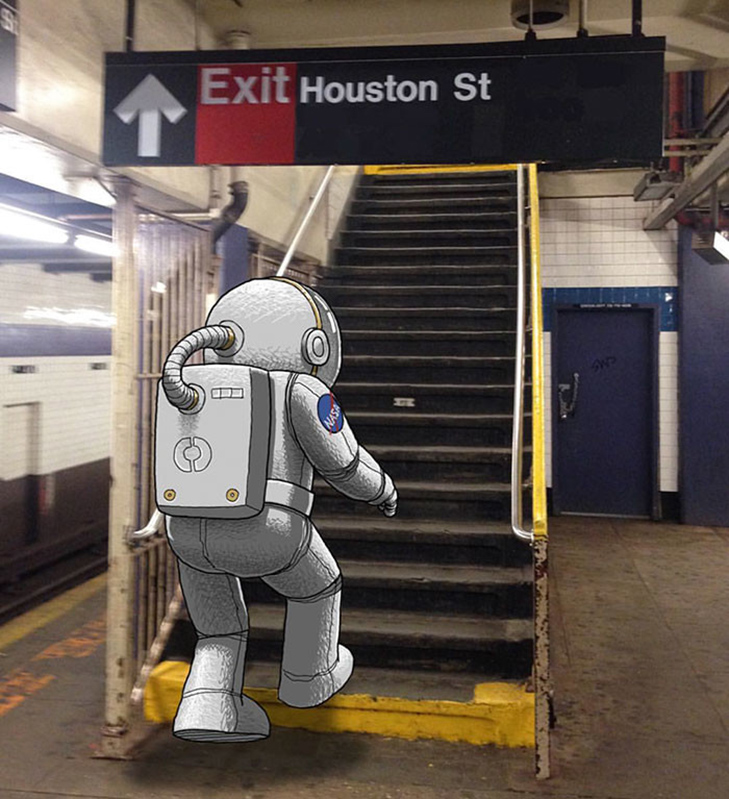 Як художник з Нью-Йорку нацьковує монстрів на пасажирів метро - фото 15