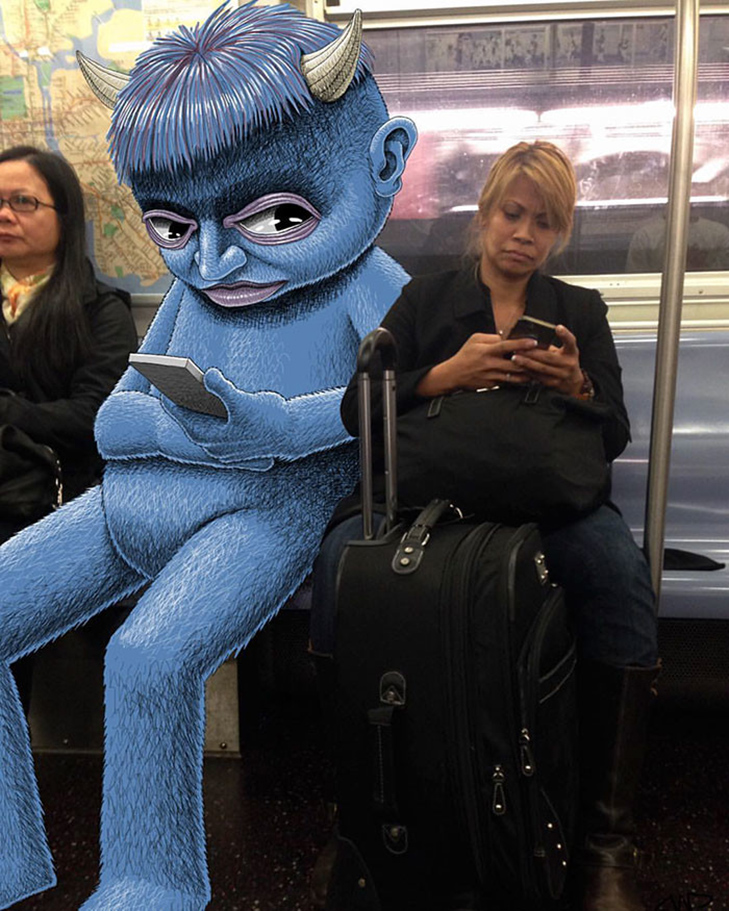 Як художник з Нью-Йорку нацьковує монстрів на пасажирів метро - фото 20