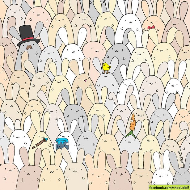 Великодня забава: Знайдіть яйце серед кроликів - фото 1