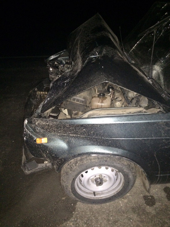 На Миколаївщині вантажівка ледь не розчавила авто поліцейських є постраждалі