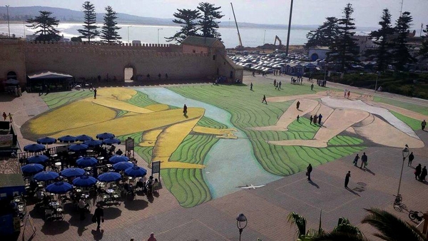 Італієць створив велетенське графіті на марокканські площі   - фото 4