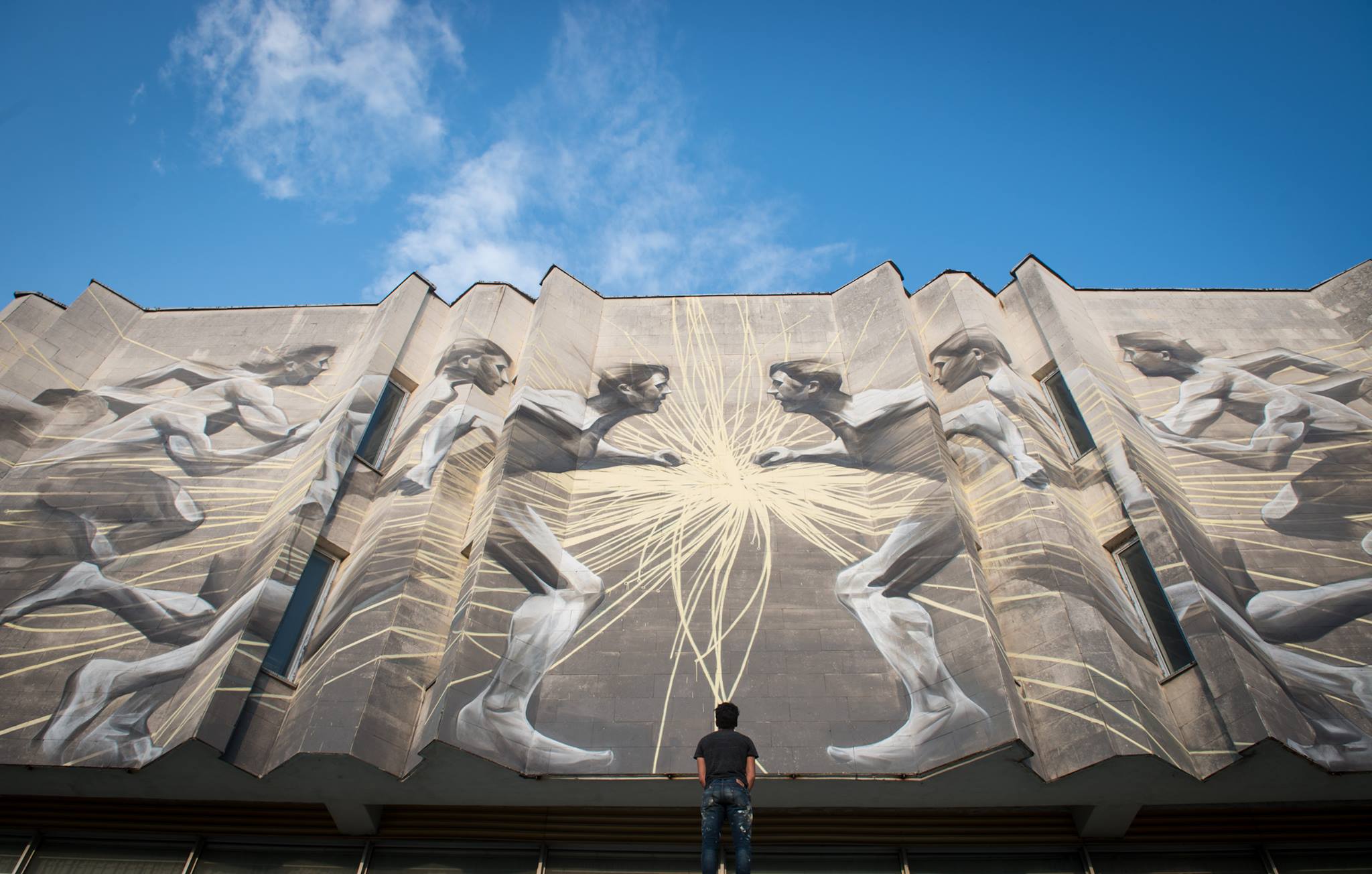 Канадський стріт-артист Лі-Хілл розписав Центр культури та мистецтв "КПІ" - фото 1