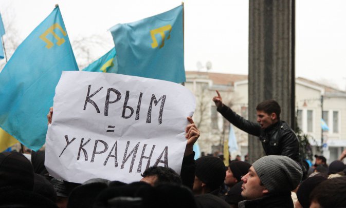 Хроніки окупації Криму: мітинг 26 лютого - фото 3