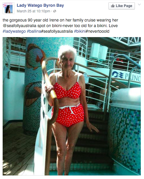 Як 90-річна модниця вразила круїзний корабель яскравим бікіні - фото 1