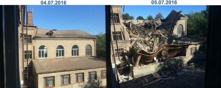 На коледжі в центрі Запоріжжя "заплановано" обвалився дах - фото 1