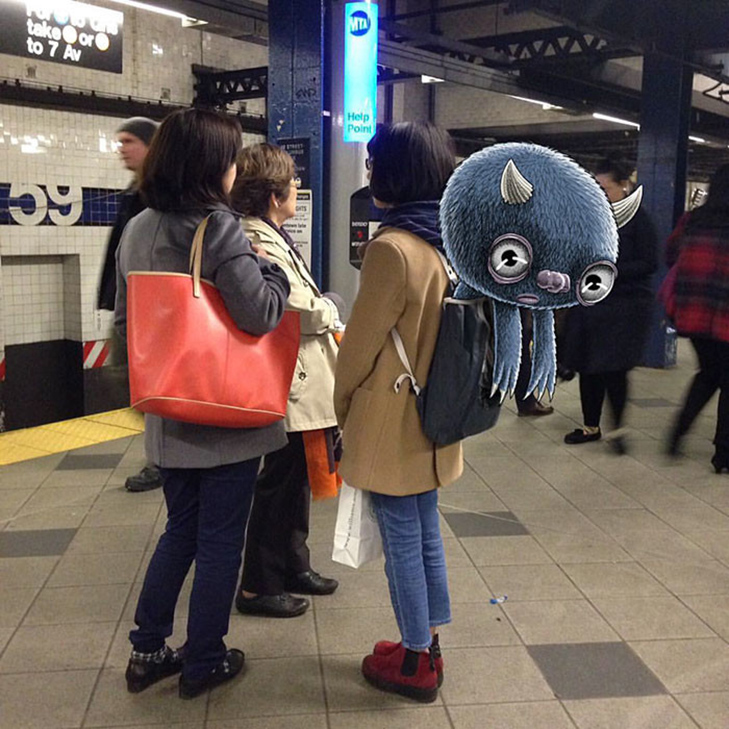 Як художник з Нью-Йорку нацьковує монстрів на пасажирів метро - фото 21