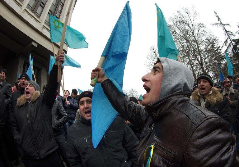 Хроніки окупації Криму: мітинг 26 лютого - фото 8