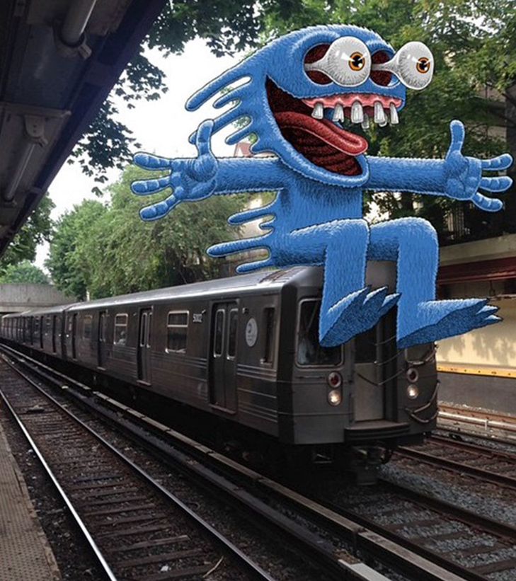 Як художник з Нью-Йорку нацьковує монстрів на пасажирів метро - фото 35