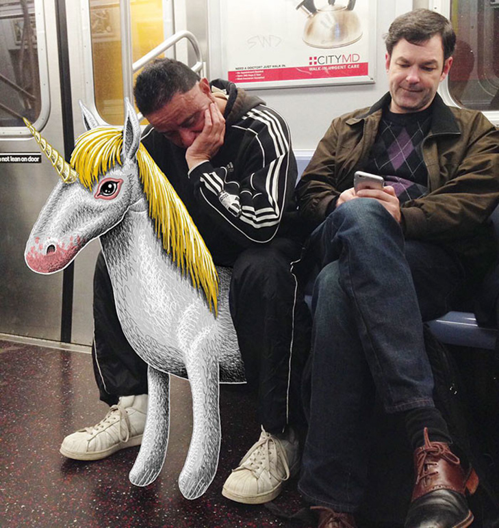 Як художник з Нью-Йорку нацьковує монстрів на пасажирів метро - фото 3