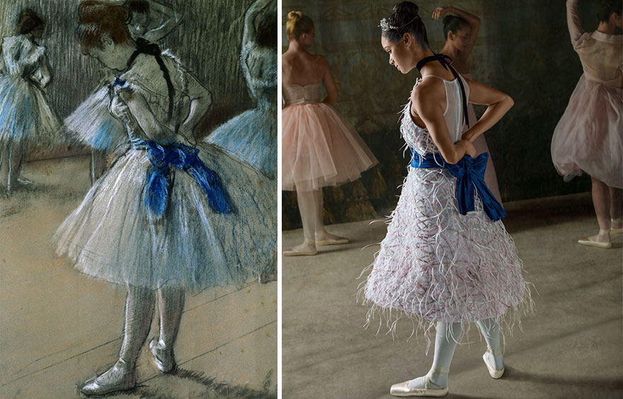 Як неймовірно гарна балерина "оживила" картини відомого імпресіоніста  - фото 3