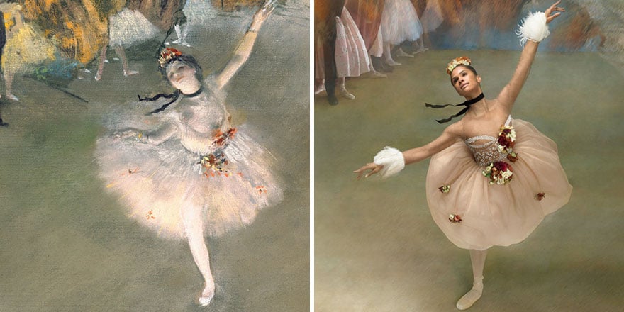 Як неймовірно гарна балерина "оживила" картини відомого імпресіоніста  - фото 2