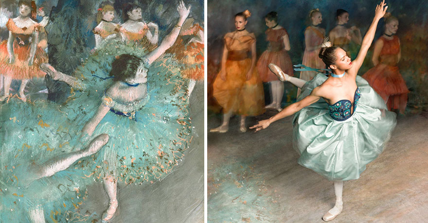 Як неймовірно гарна балерина "оживила" картини відомого імпресіоніста  - фото 1