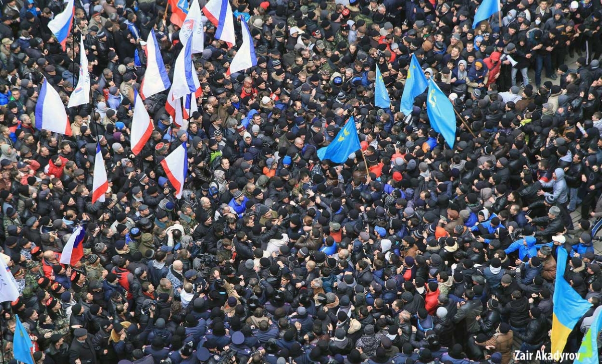 Хроніки окупації Криму: мітинг 26 лютого - фото 7