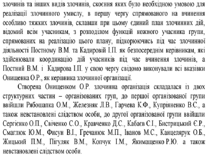 Опубліковано список 18 фігурантів "справи Онищенка" - фото 1