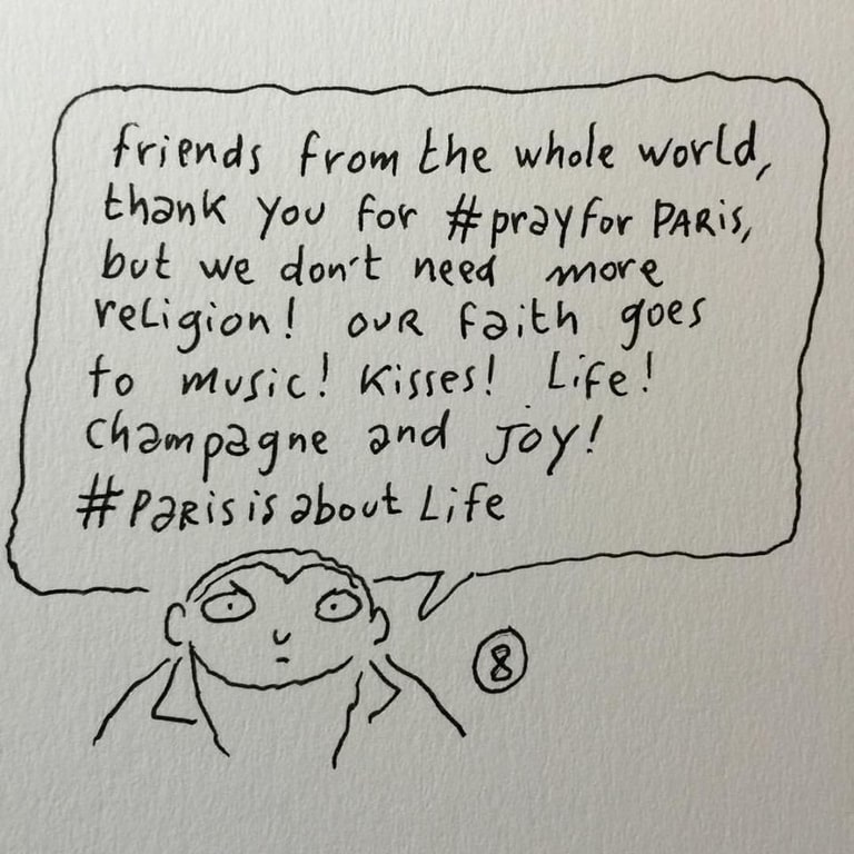 Charlie Hebdo обурені терактами в Парижі і малюють жалісні карикатури (ОНОВЛЕНО) - фото 8