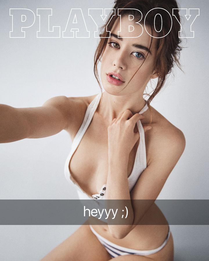 У мережі з'явилася перша обкладинка Playboy з одягненою дівчиною - фото 1