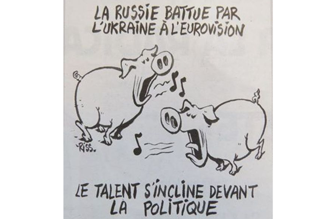 Charlie Hebdo розродився карикатурою на Євробачення  - фото 1