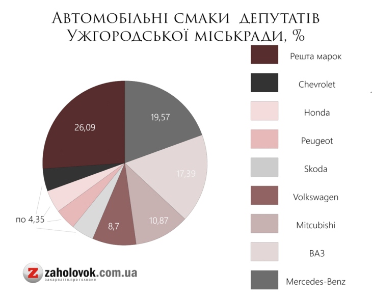 Серед ужгородських депутатів найбільше авто має безробітний  - фото 1