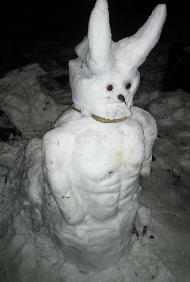 Як полтавці прикрасили місто сніговими скульптурами - фото 5