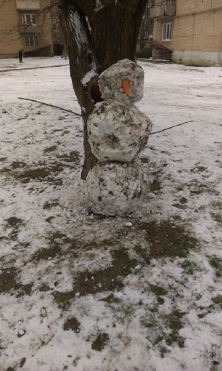 У спільноті Типовий Мелітополь городяни влаштували справжній флешмоб: хизуються першими сніговиками цієї зими - фото 8