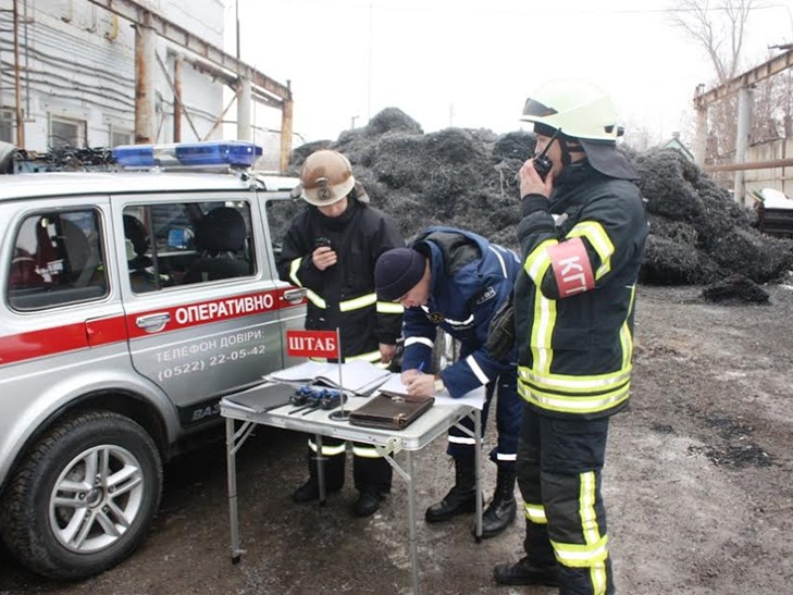 У Кропивницьку рятувальники побороли умовне загорання на підприємстві - фото 2