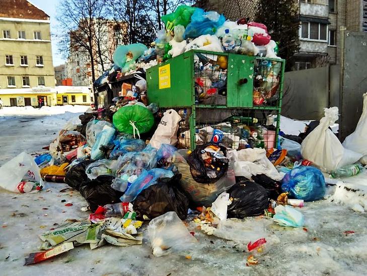 Як сніг оголив сміття Садового у Львові (ВІДЕО, ФОТО) - фото 7