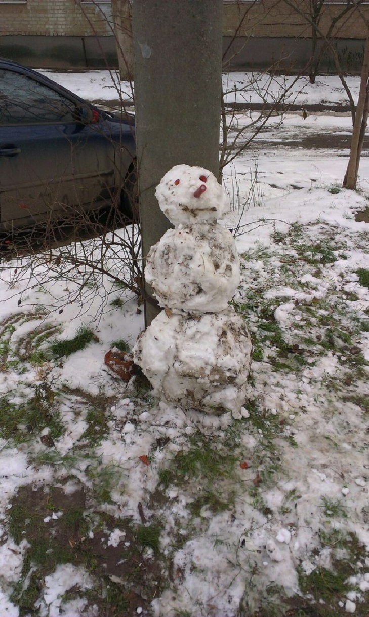 У спільноті Типовий Мелітополь городяни влаштували справжній флешмоб: хизуються першими сніговиками цієї зими - фото 9
