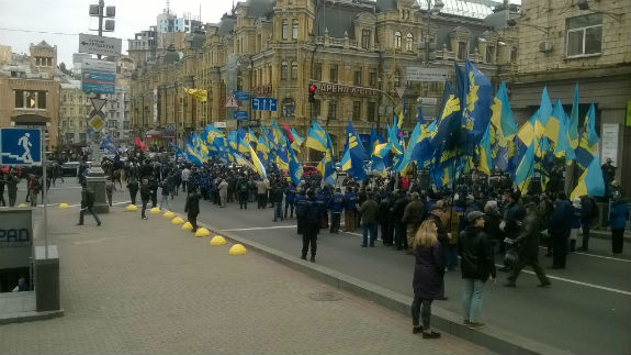 Як націоналісти йшли центром Києва - фото 1