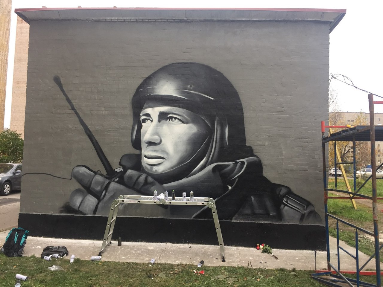 У Петербурзі з'явилося графіті з портретом Мотороли - фото 1
