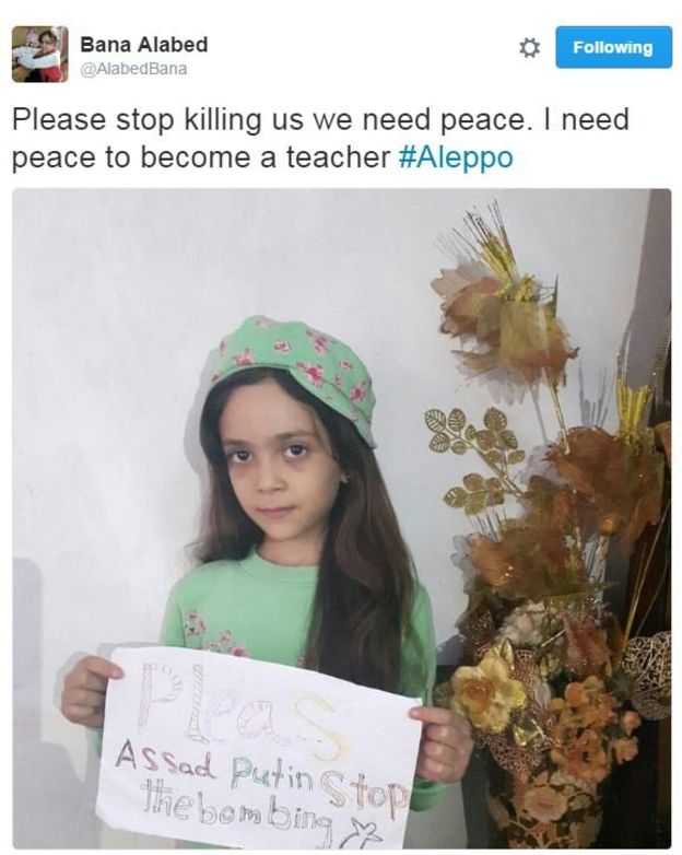 Дівчинка з Алеппо постить в Твіттері заклики до Росії припинити вбивати сирійців - фото 3