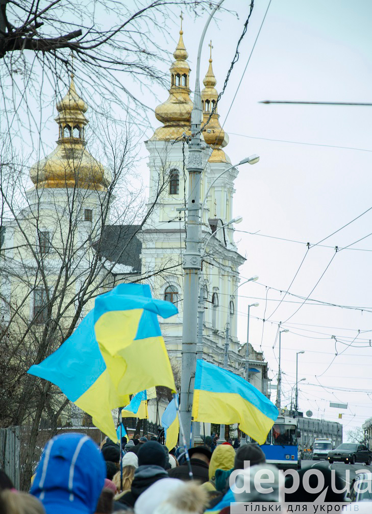 Вінничани відзначили День Соборності "ланцюгом єднання"  - фото 9