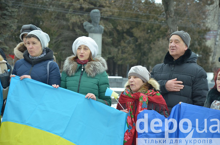 Вінничани відзначили День Соборності "ланцюгом єднання"  - фото 15