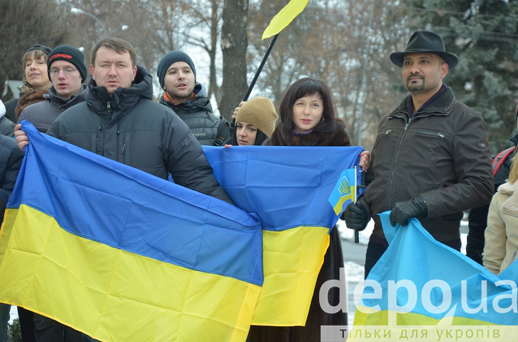 Вінничани відзначили День Соборності "ланцюгом єднання"  - фото 16