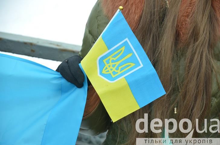 Вінничани відзначили День Соборності "ланцюгом єднання"  - фото 8