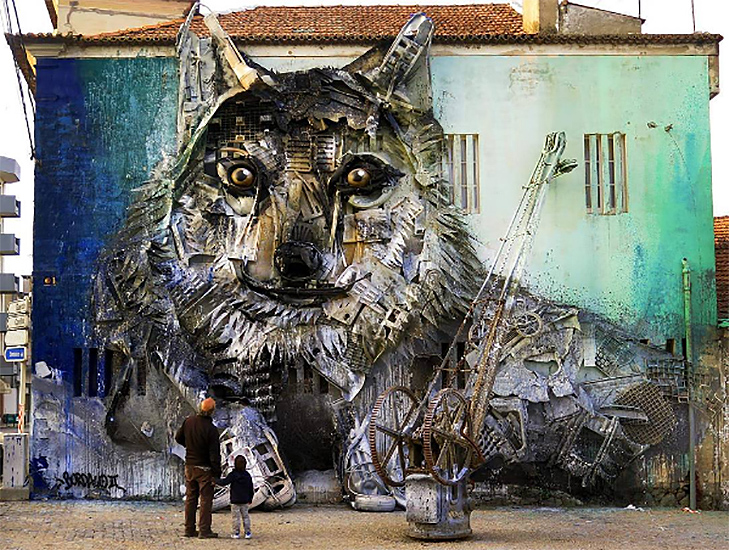 Художник перетворює купи сміття в неймовірні скульптури тварин - фото 4