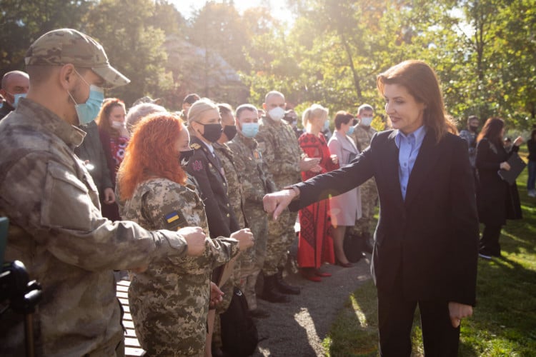 Марина Порошенко з військовими