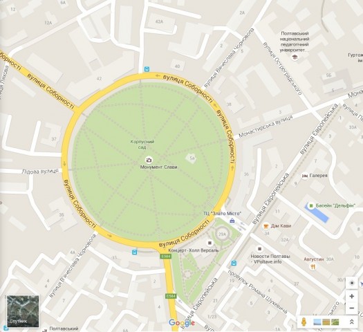 Google-декомунізація: пошукова система змінила назви полтавських вулиць - фото 1