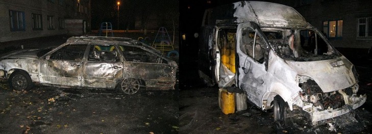 Вночі у Кременчуці підпалили три автівки - фото 1